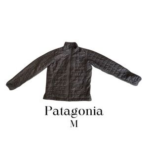 Patagonia, Nano Puff Zip Up Insulated Dark Grey Jacket, Mens, Size M